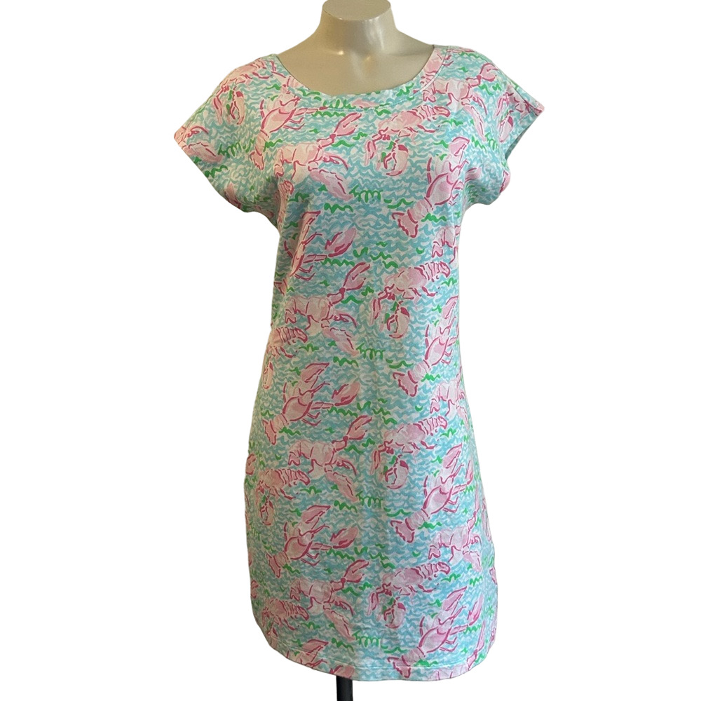 Lilly Pulitzer Aqua Lime soft dress MED